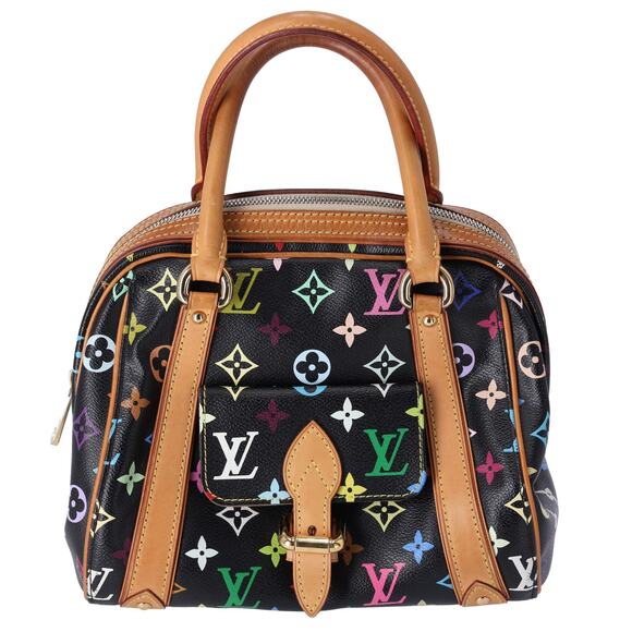 Louis Vuitton x Murakami Priscilla Monogram Multicolor Black Handbag M40097